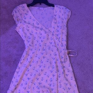 hollister yellow tie dress
